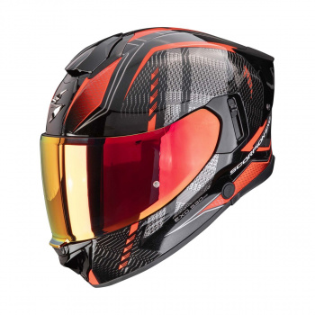 Шлем scorpion exo-530 air theras métallique noir-rouge (244)