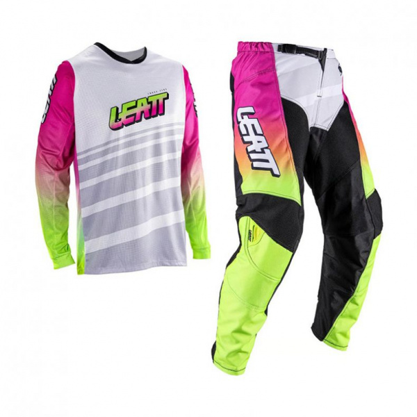 Комплект эндуро (джерси и мотобрюки) junior leatt mini ride kit 3.5 retro pink