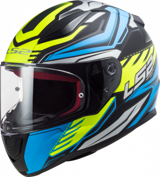 Шлем ls2 ff353 rapid gale matt black blue yel.