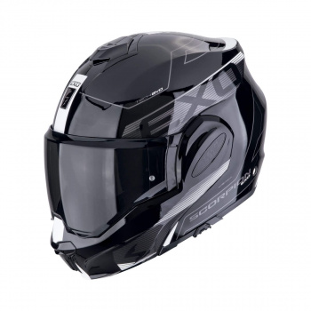 Шлем scorpion exo-tech evo traveller noir-blanc (55)