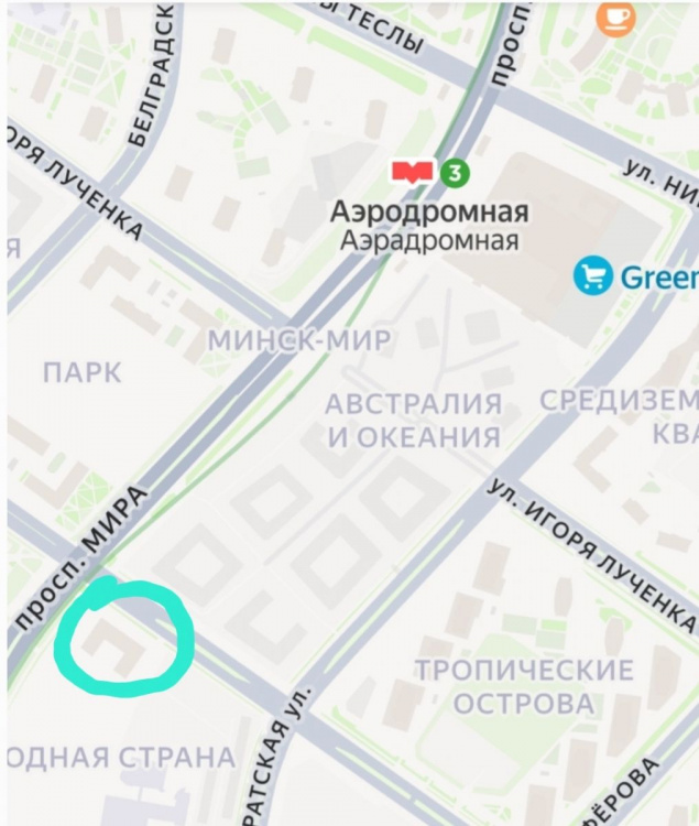 Аренда машиноместа в Минск-Мире, ул. Савицкого, 24