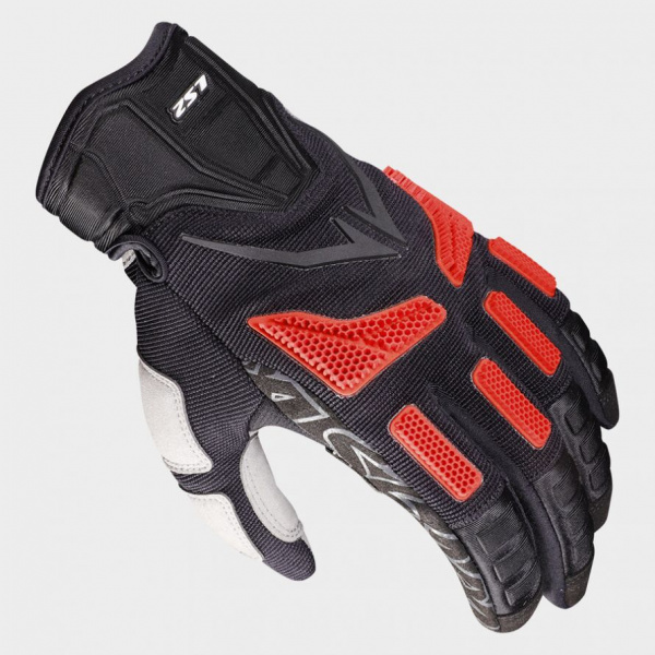Перчатки ls2 ravin man black red
