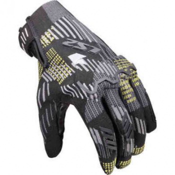 Перчатки ls2 alfa flyknit man black grey yellow