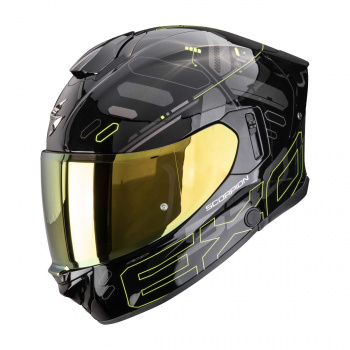 Шлем scorpion exo-530 air fond noir-jaune néon (141)