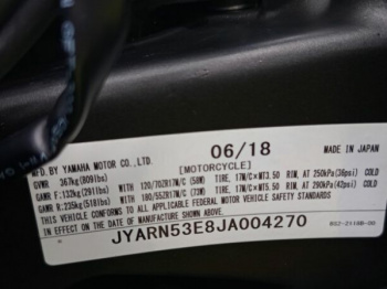 Yamaha MT, 2018 г.