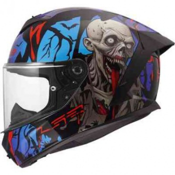Шлем ls2 ff820 rapid iii zombie ii black red blue