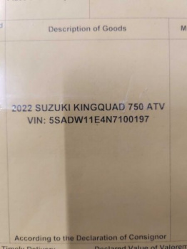 Suzuki KingQuad, 2022 г.