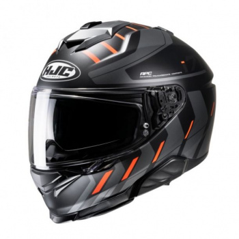 Мотоциклетный шлем hjc i71 simo grey/orange