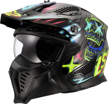 Шлем ls2 of606 drifter rayz black blue-06