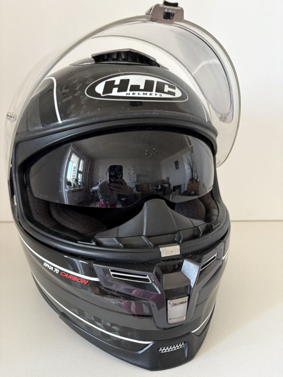 Шлем HJC RPHA 70 CARBON с гарнитурой Scala Rider Freecom 2