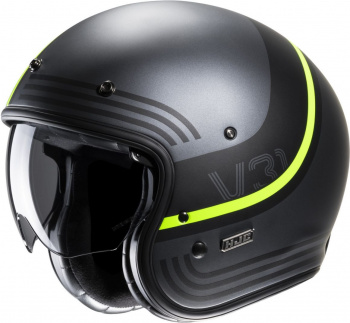 Мотоциклетный шлем hjc v31 byron silver/yellow