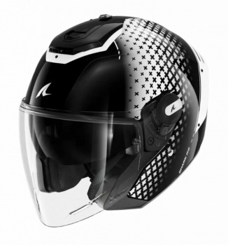 Шлем shark rs jet stride black white black
