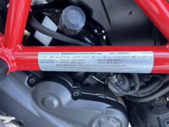 Ducati Hypermotard, 2019 г.