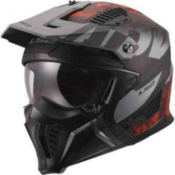 Шлем ls2 of606 drifter gas grey red-06