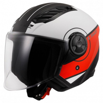 Шлем ls2 of616 airflow ii cover matt white red-06
