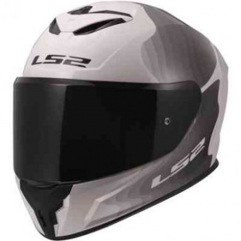 Шлем ls2 ff820 rapid iii flow white grey