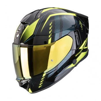 Шлем scorpion exo-530 air theras noir-jaune fluo (141)