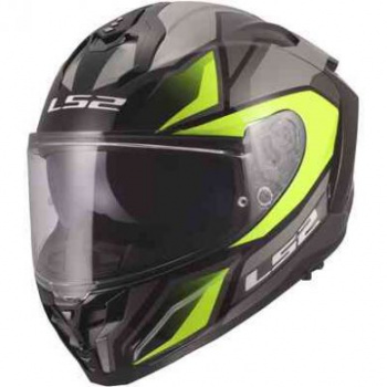 Шлем ls2 ff817 challenger ii viper grey h-v yellow
