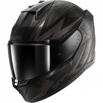 Шлем shark d-skwal 3 blast-r mat black grey