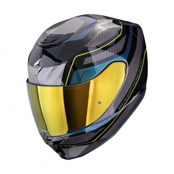 Шлем scorpion exo-391 leo noir-bleu (66)